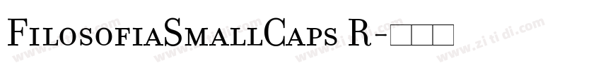 FilosofiaSmallCaps R字体转换